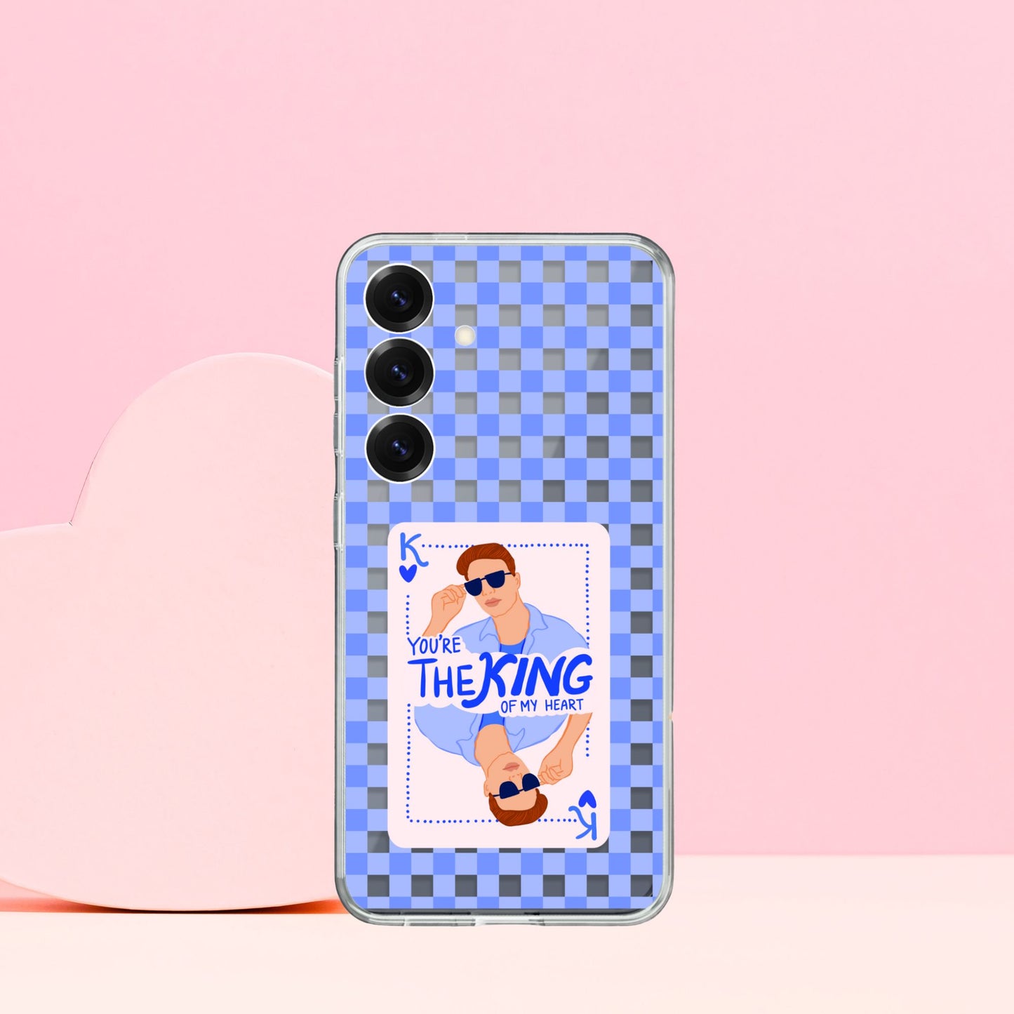 King of Hearts Valentine's Day Silicone Case
