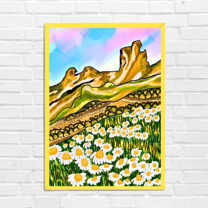 Field of Daisies Travel Wall Art