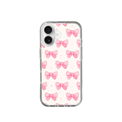 Pink Bow pattern Silicone Phone Case