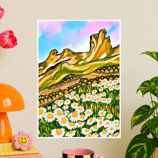 Field of Daisies Travel Wall Art