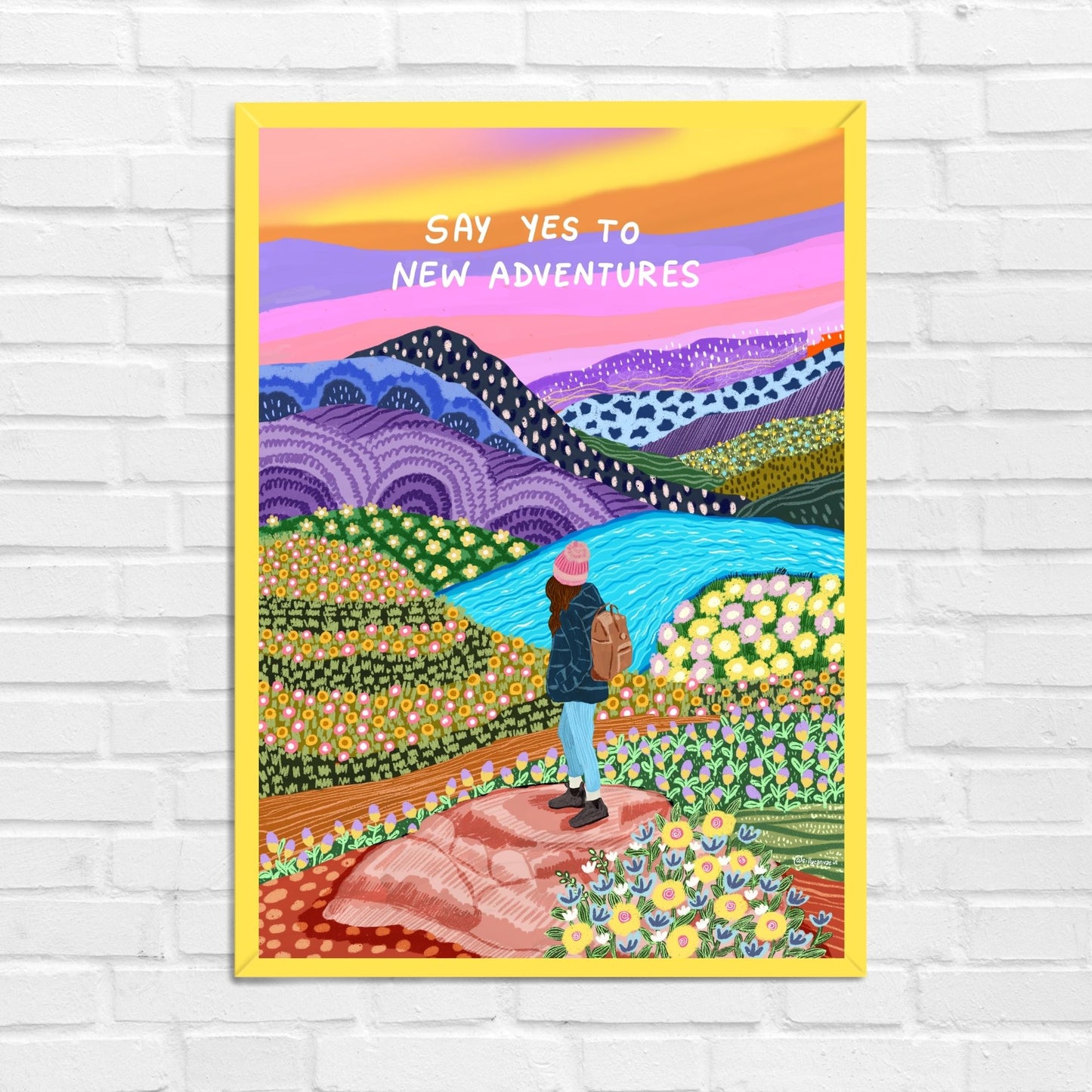 Say Yes to New Adventures Wall Art