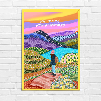 Say Yes to New Adventures Wall Art