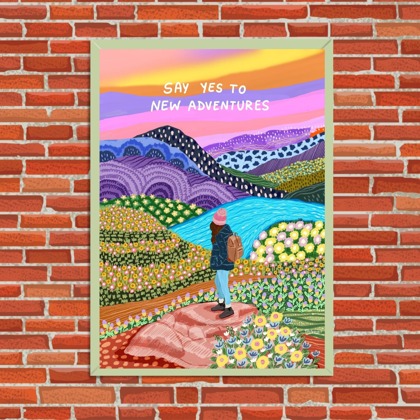 Say Yes to New Adventures Wall Art
