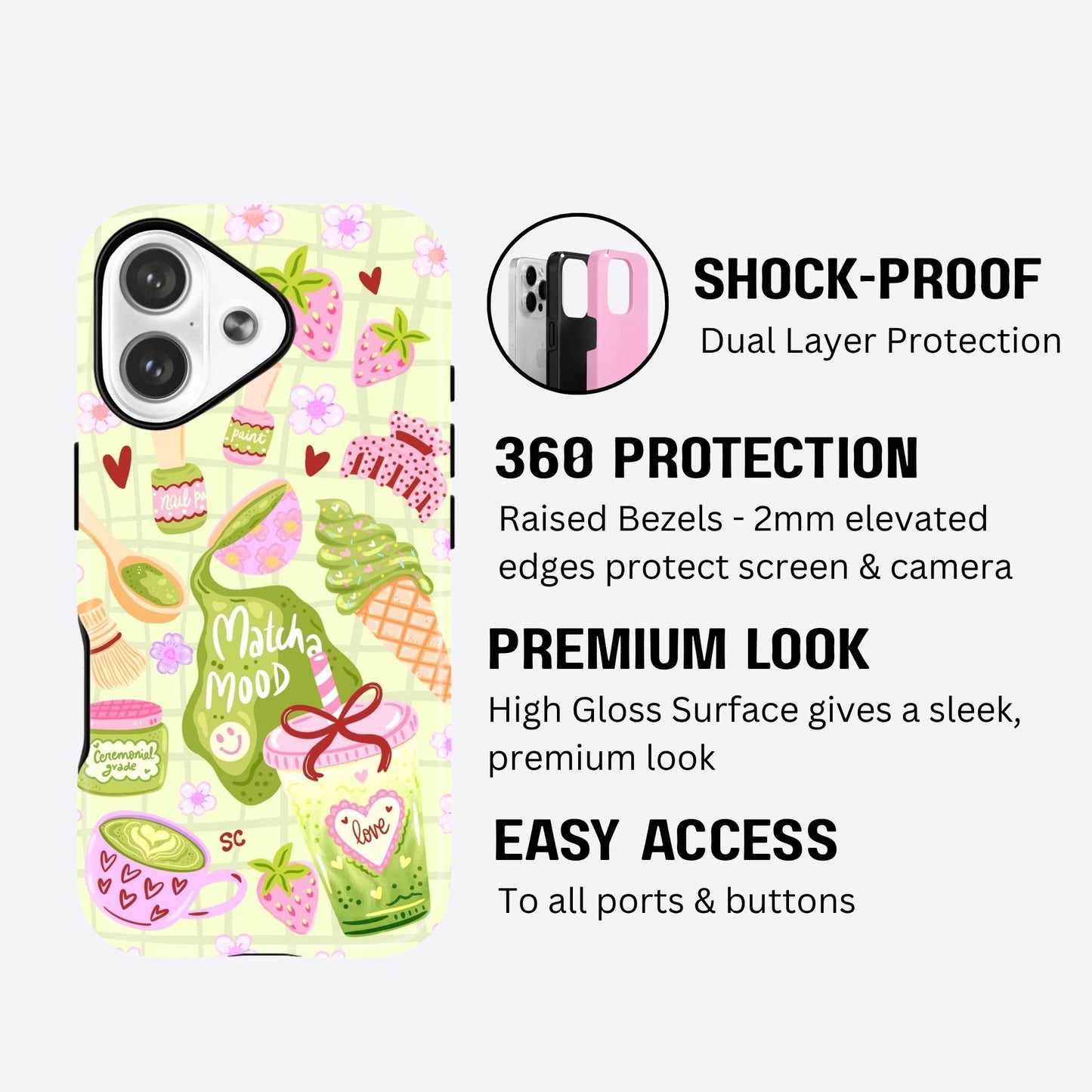 Matcha Mood Armour Case