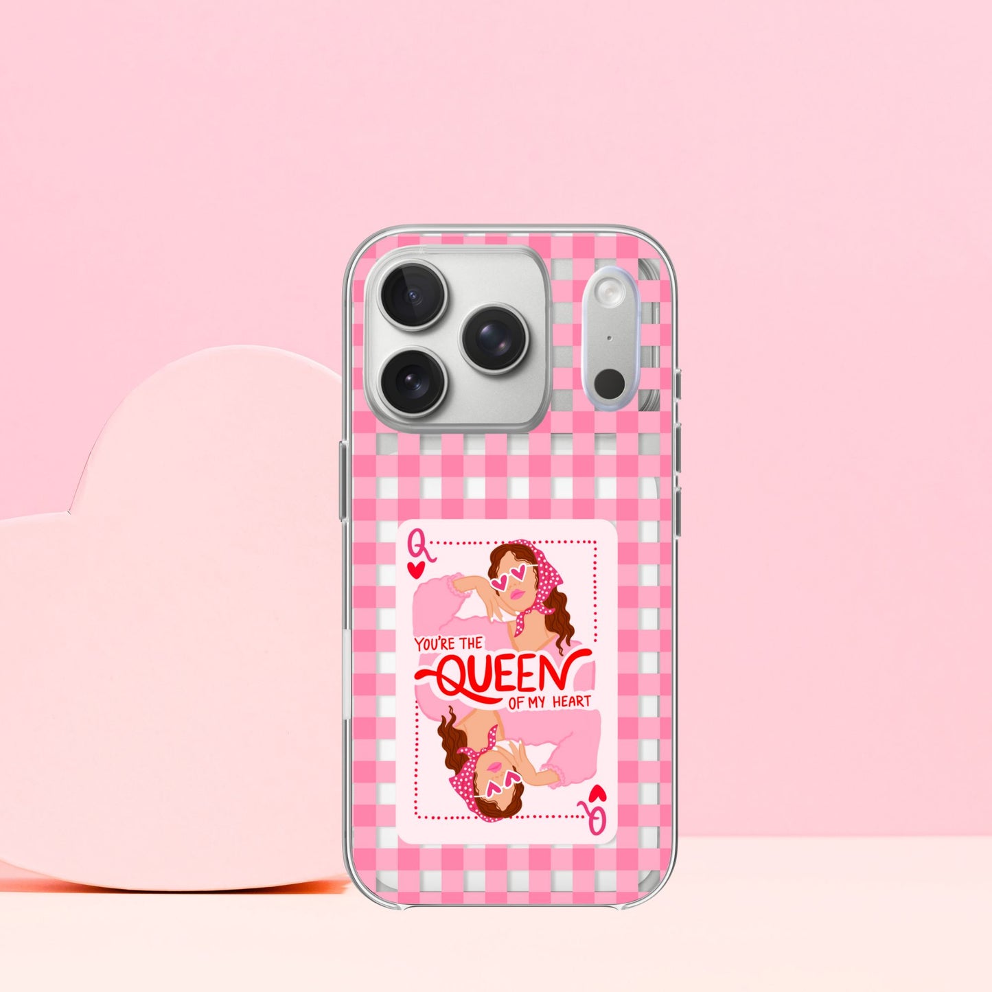Queen of Hearts Valentine's Day Silicone Case