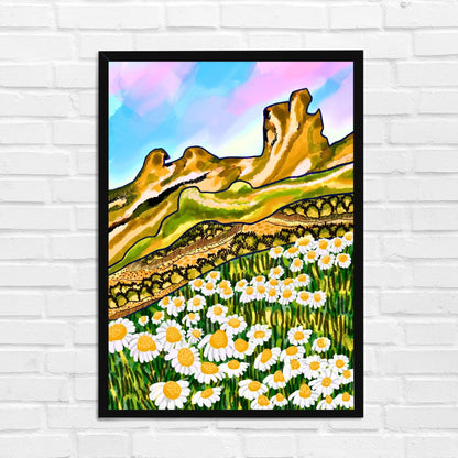 Field of Daisies Travel Wall Art
