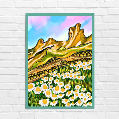 Field of Daisies Travel Wall Art