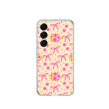 Soft Floral Pattern Silicone Case