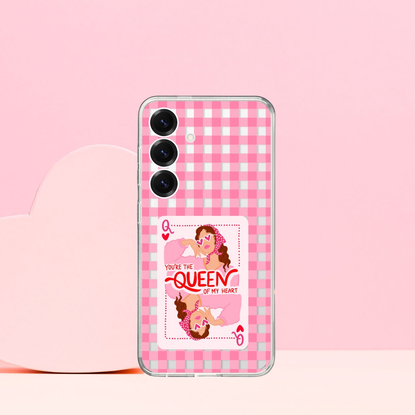 Queen of Hearts Valentine's Day Silicone Case