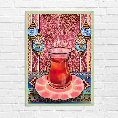 Cozy Tea Cup Travel Wall Art