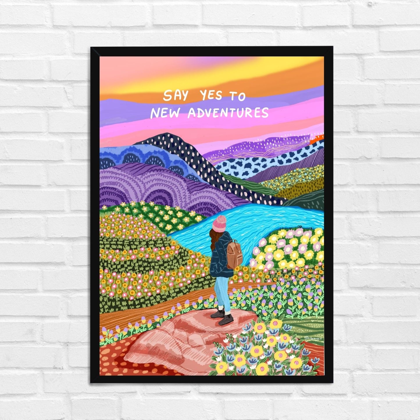 Say Yes to New Adventures Wall Art
