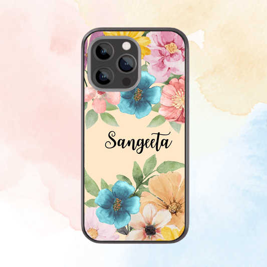 Custom Name Case: Watercolor Mixed Flowers