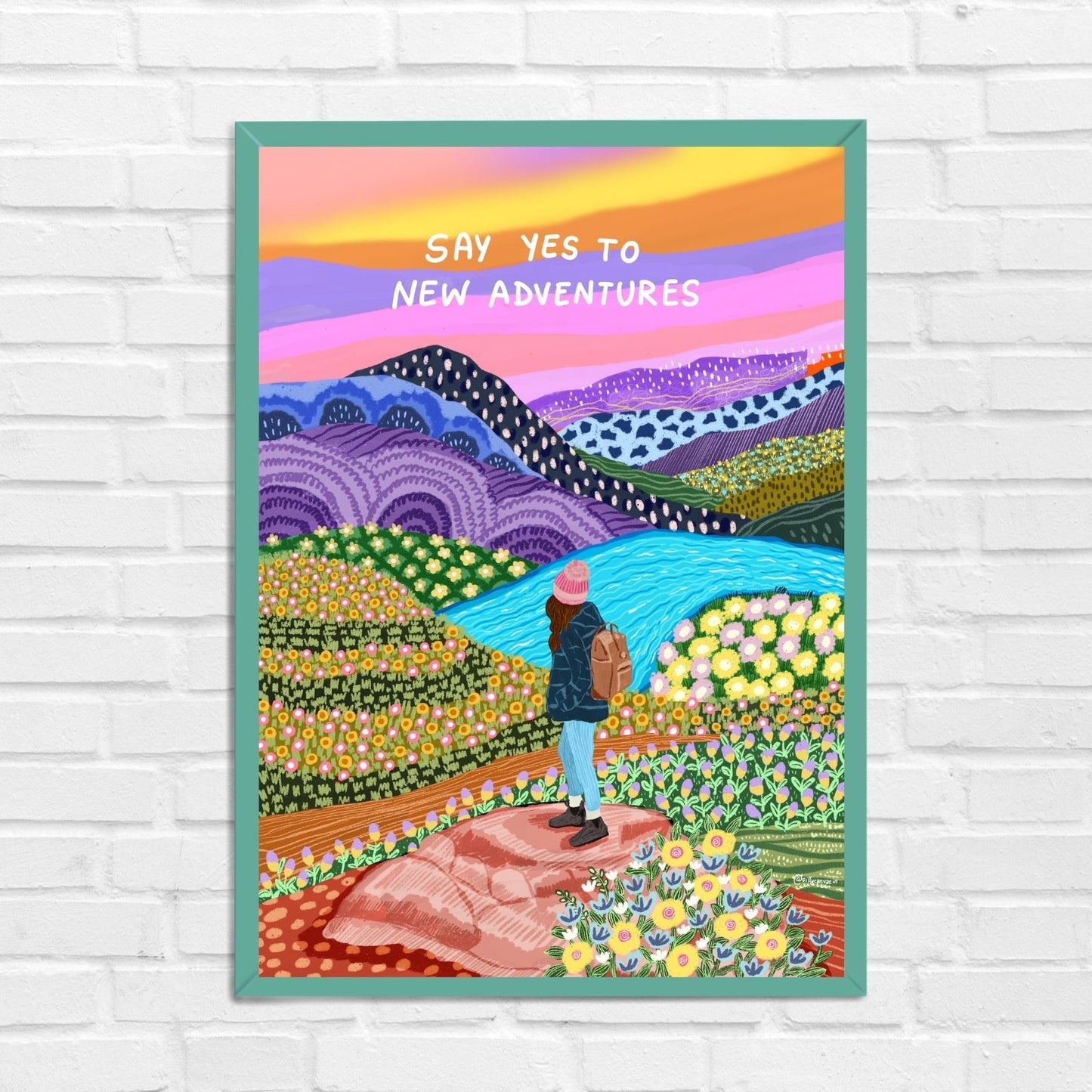 Say Yes to New Adventures Wall Art