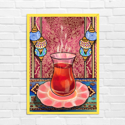 Cozy Tea Cup Travel Wall Art