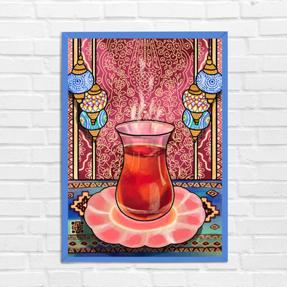 Cozy Tea Cup Travel Wall Art