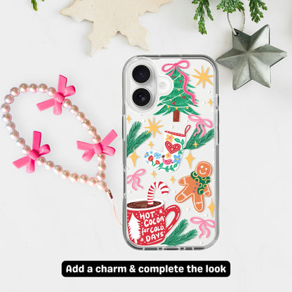 Clear Silicone Case Christmas Hot Cocoa