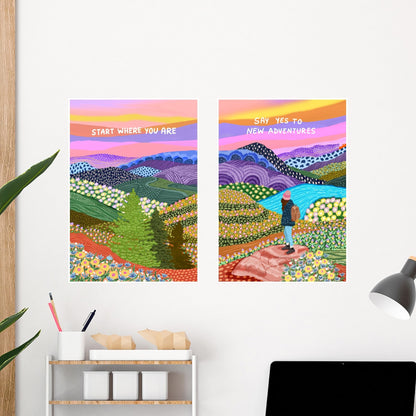 Say Yes to New Adventures Wall Art