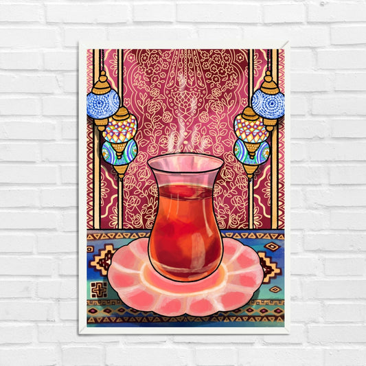 Cozy Tea Cup Travel Wall Art