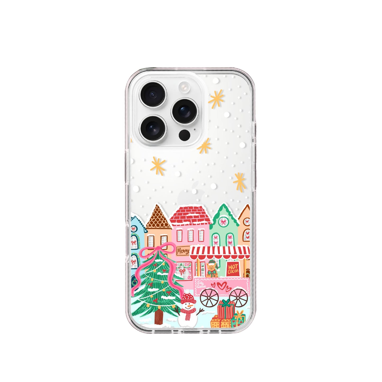 Clear Silicone Case Christmas Village