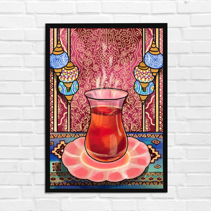 Cozy Tea Cup Travel Wall Art