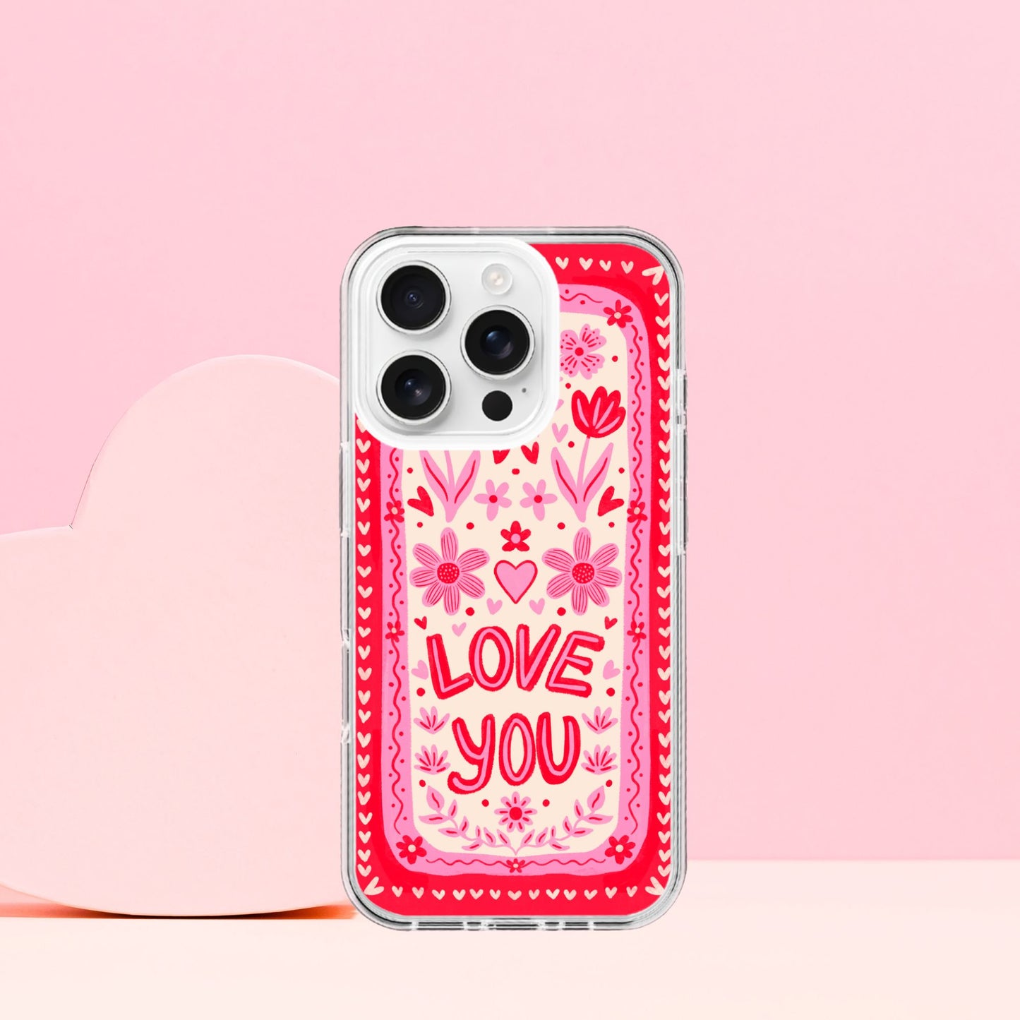 Love You Valentine's Day Silicone Case