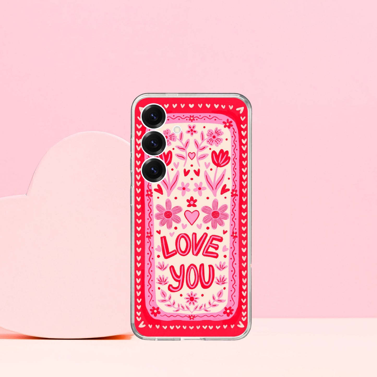 Love You Valentine's Day Silicone Case