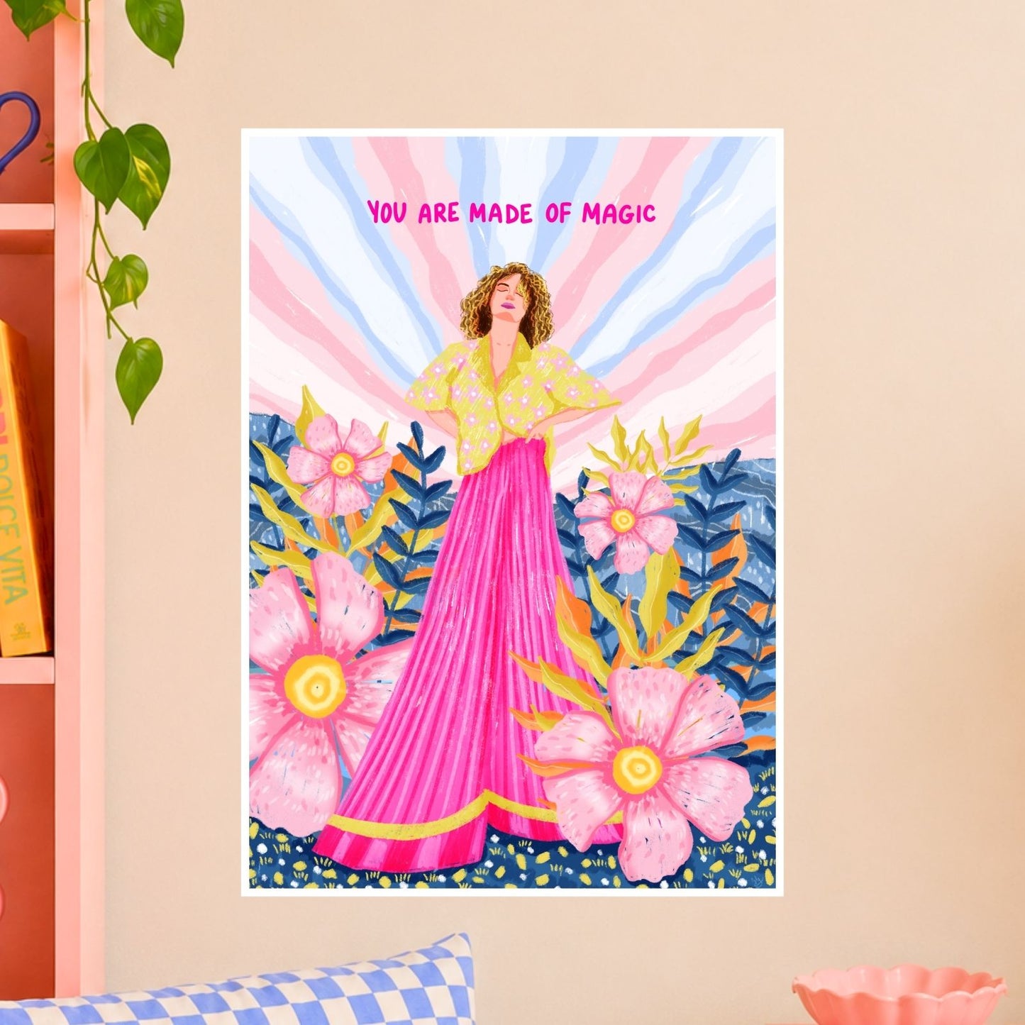 We are made of magic wall art