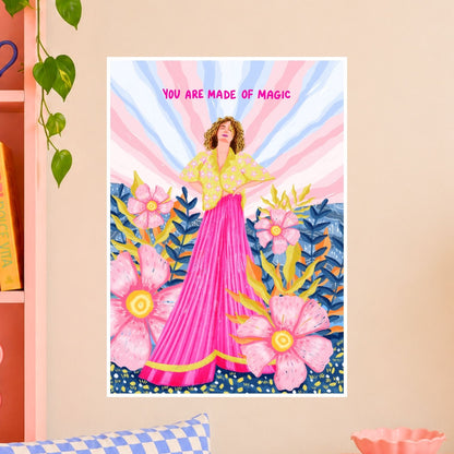 We are made of magic wall art