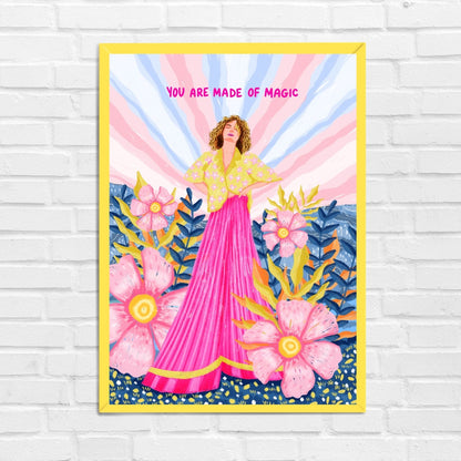We are made of magic wall art