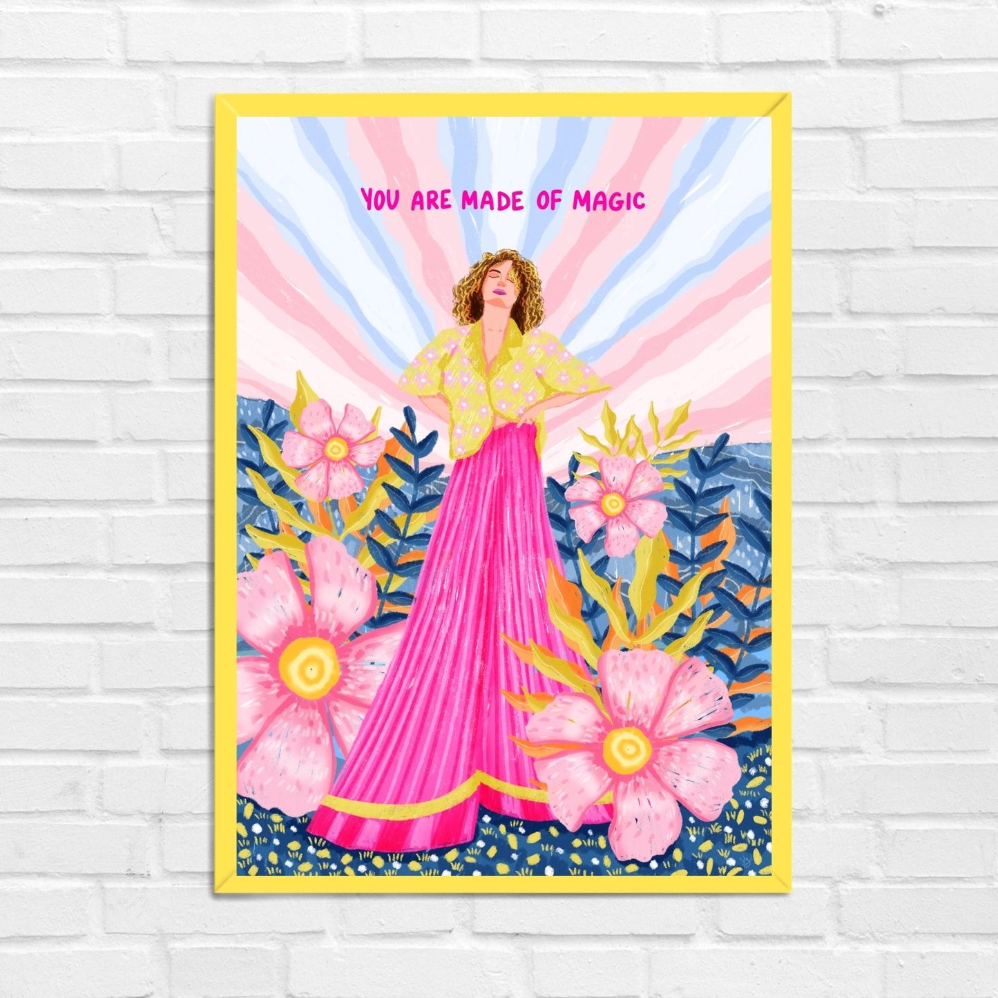 We are made of magic wall art