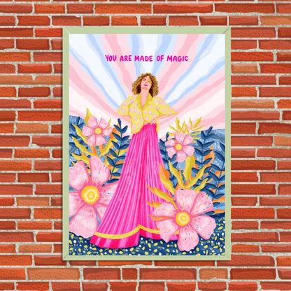 We are made of magic wall art