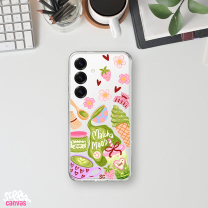 Matcha Mood Clear Silicone Case