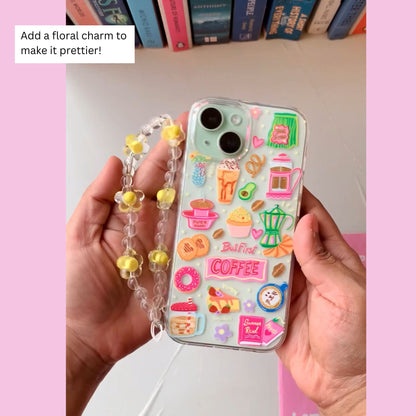 Coffee Lover Clear Silicone Phone Case - Soft TPU Cover
