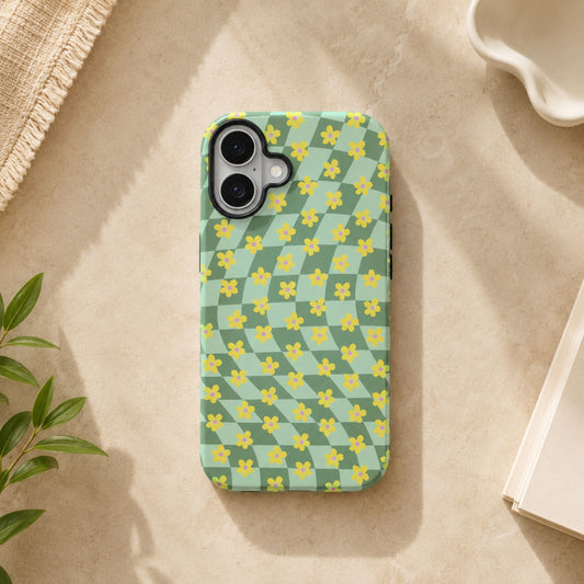 Trippy Flower Green Armour Case