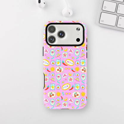 Pink Beach Pattern Armour Case
