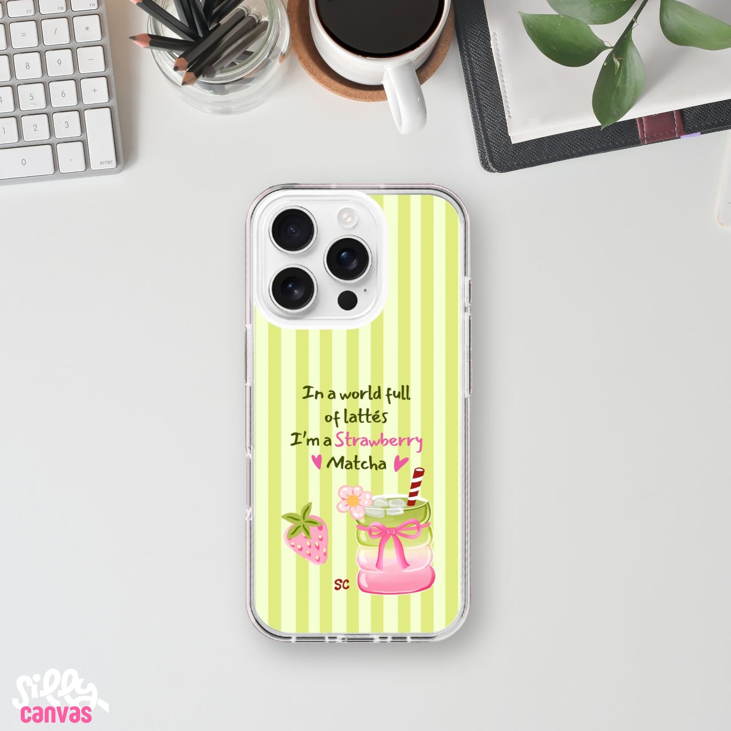 Im a Strawberry Matcha Silicone Case