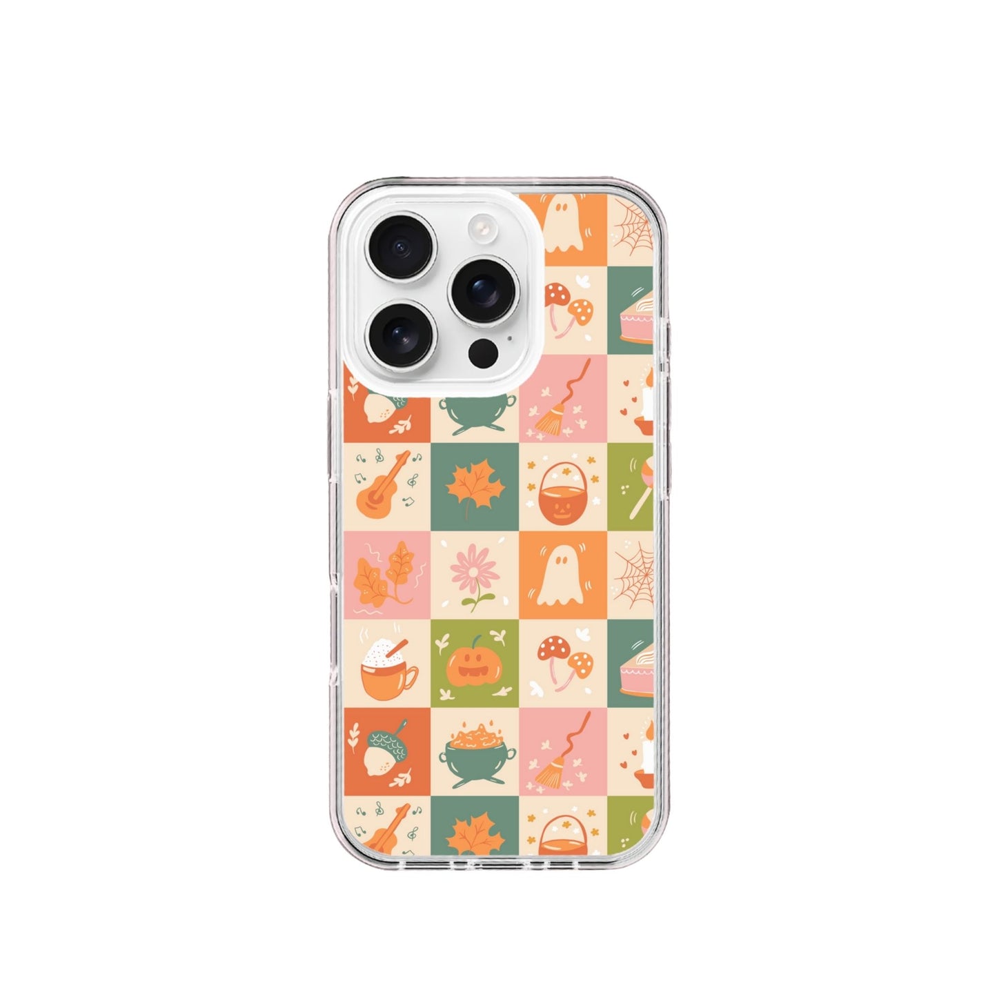 Autumn Checkers Silicone Phone Case