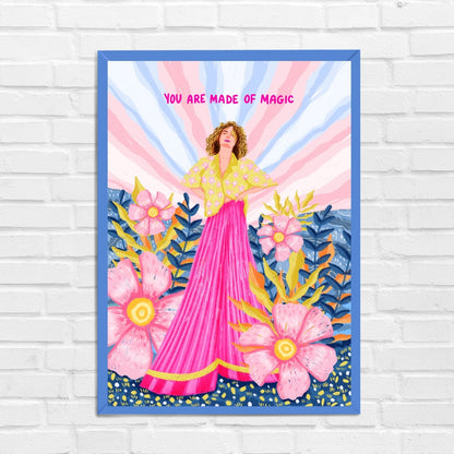 We are made of magic wall art