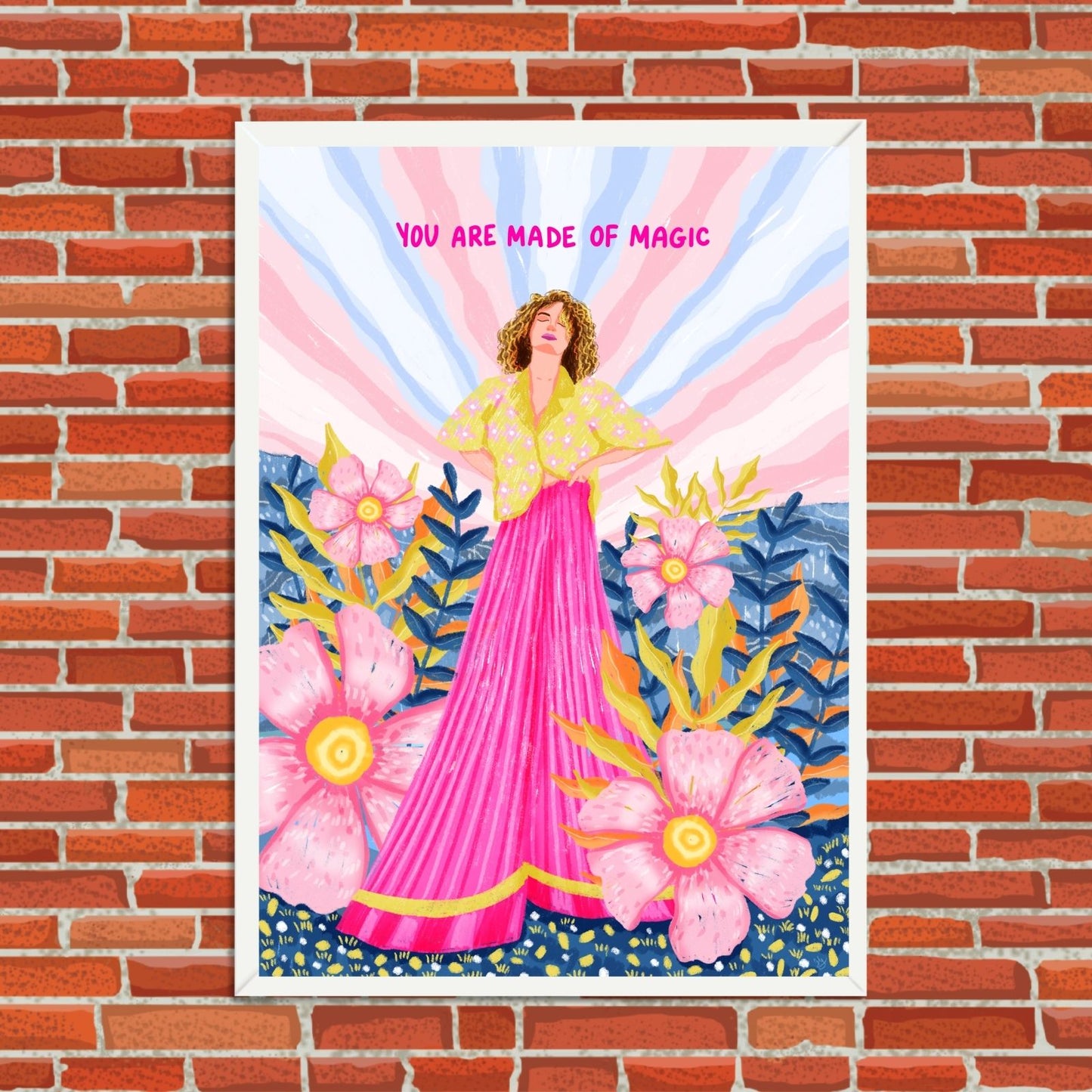 We are made of magic wall art