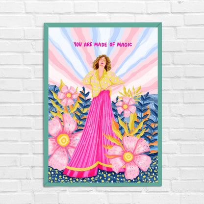 We are made of magic wall art