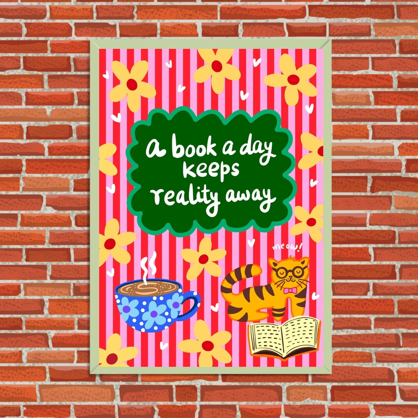 A Book A Day Wall Art