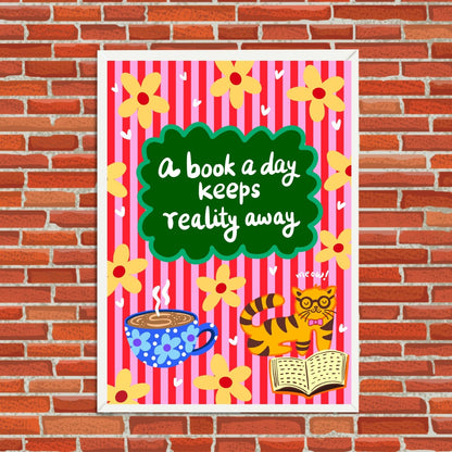 A Book A Day Wall Art