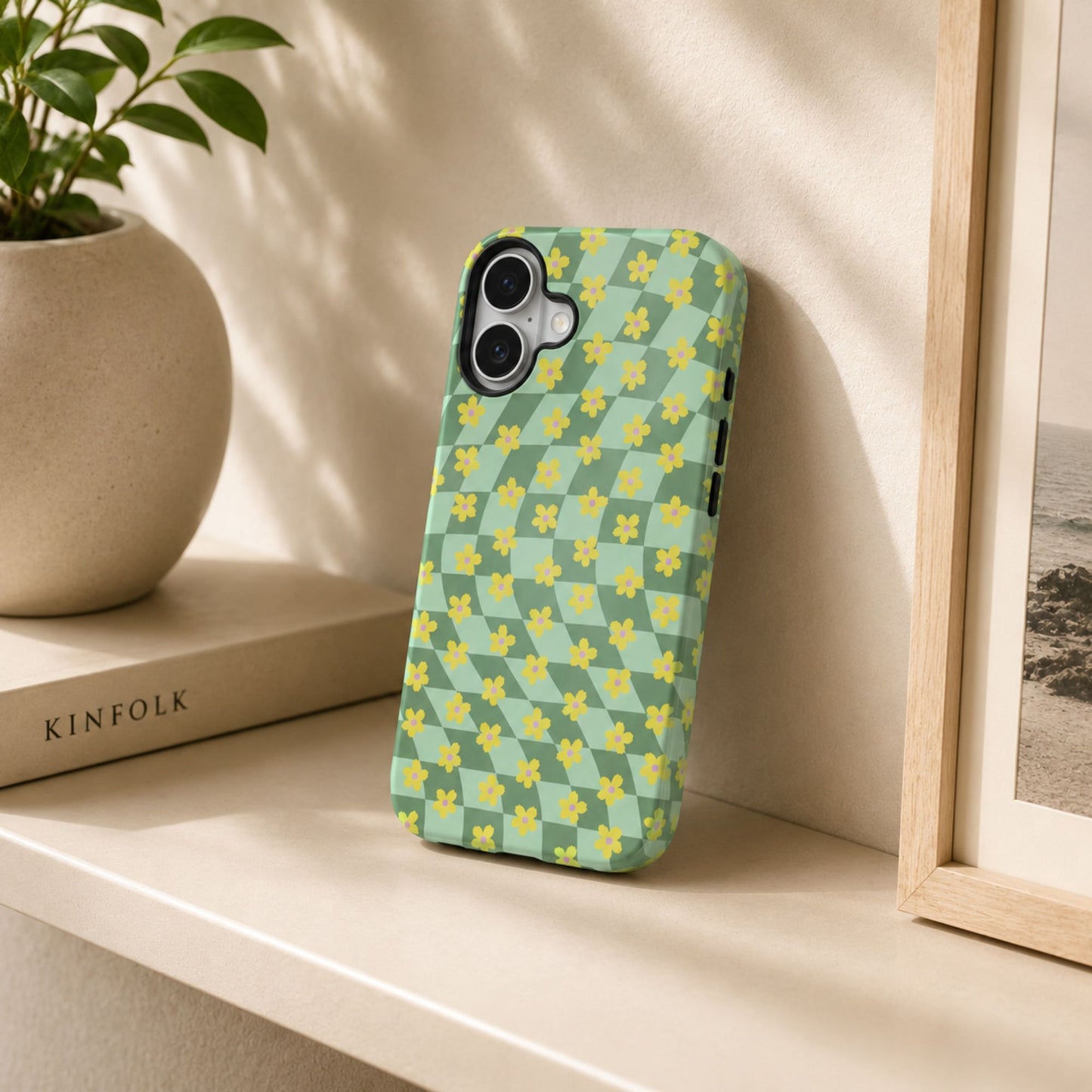 Trippy Flower Green Armour Case