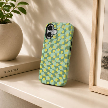 Trippy Flower Green Armour Case