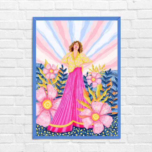 Lady in Pink Wall Art
