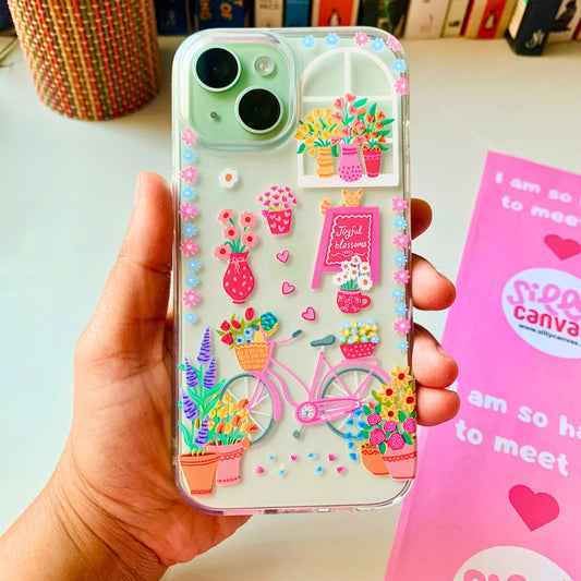 Clear Silicone Case Flower Market