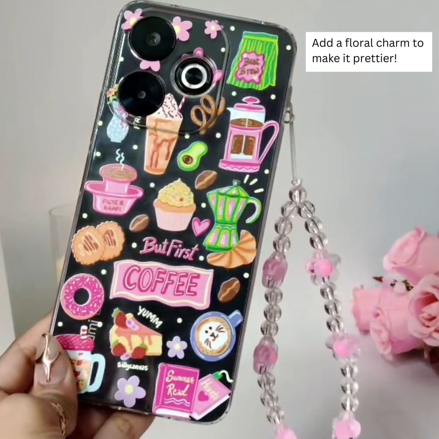 Coffee Lover Clear Silicone Phone Case - Soft TPU Cover