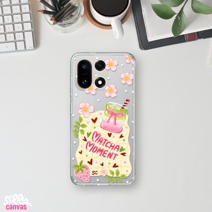 Matcha Moment Silicone Clear Case