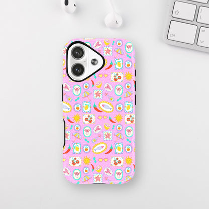 Pink Beach Pattern Armour Case