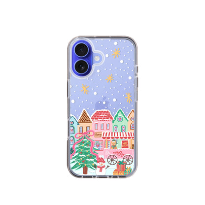 Clear Silicone Case Christmas Village